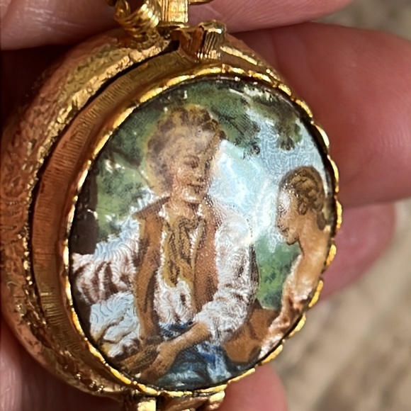 🎉𝐇𝐏!🎉1950’s HOUSE OF FULLER PERFUME HAND PAINTED PERFUME LOCKET - Picture 13 of 13